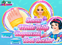 Alba ca Zapada Are Grija de Piciorul lui Rapunzel