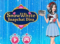 Alba ca Zapada Diva pe Snapchat