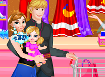 Anna cu Familia la Cumparaturi