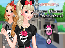 Anna si Elsa la Disneyland