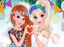 Anna si Elsa la Festivalul de Vara