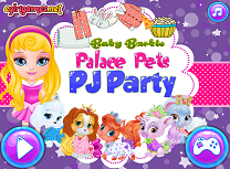 Barbie Petrecere in Pijamale cu Aimalele