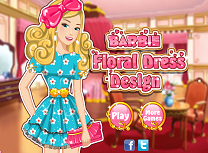 Barbie Rochie cu Model Floral