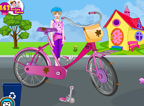 Barbie Spala si Repara Bicicleta