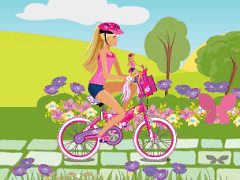Barbie pe Bicicleta