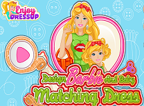 Barbie si Bebelusa Rochii Asortate