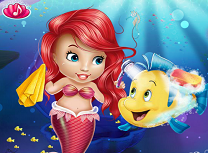 Bebelusa Ariel Are Grija de Peste