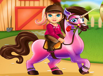 Bebelusa Barbie Ingrijeste Poneiul