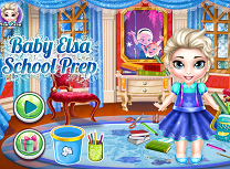 Bebelusa Elsa Pregatiri Pentru Scoala