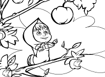 Bebelusa Masha de Colorat