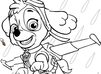 Cainele Paw Patrol de Colorat