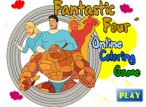 Cei 4 Fantastici de Colorat