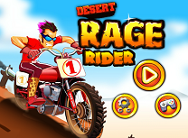 Cu Motocicleta in Desert