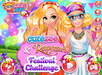 Cutezee si Rapunzel la Festival