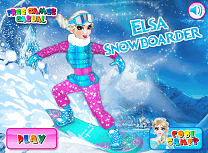 Elsa cu Snowboardul