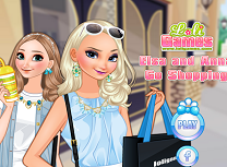 Elsa si Anna la Cumparaturi