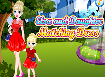 Elsa si Fiica Ei Rochii Asortate