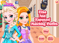 Elsa si Rapunzel de Imbracat