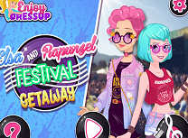 Elsa si Rapunzel la Festival