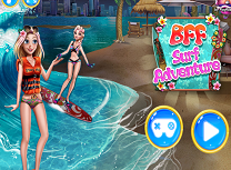 Elsa si Rapunzel la Surf