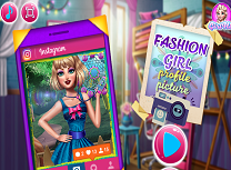 Fata si Poza de Profil