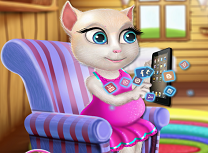 Gravida Angela la Cumparaturi