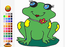 Happy Frog Coloring