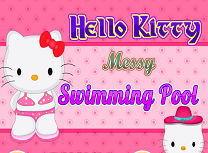 Hello Kitty Curatenie la Piscina