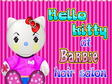 Hello Kitty la Coaforul Barbie