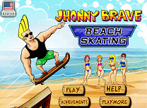 Johnny Bravo cu Skateboardul