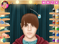 Justin Bieber la Coafor