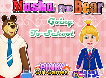 Masha si Ursul Merg la Scoala