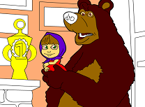 Masha si Ursul de Colorat