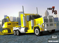 Parcheaza Camionul cu Remorca