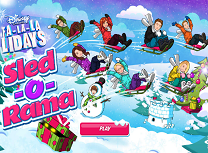 Personajele Disney cu Sania