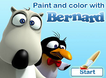 Picteaza si Coloreaza cu Bernard