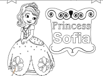 Printesa Sofia de Colorat