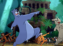 Puzzle cu Animalele din Cartea Junglei