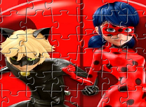 Puzzle cu Buburuza si Motan Noir
