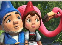 Puzzle cu Gnomeo si Julieta