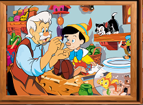 Puzzle cu Pinocchio