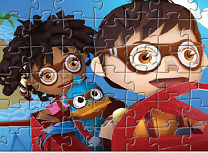 Puzzle cu Zack si Quack
