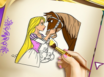 Rapunzel Carte de Colorat