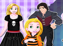 Rapunzel si Familie de Ziua Recunostintei