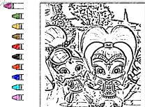 Shimmer si Shine de Colorat