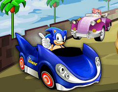 Sonic curse cu Masina