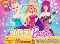 Super Barbie de la Printesa la Star Rock