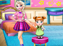 Surorile Frozen Decoreaza Camera