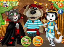 Talking Tom si Angela Petrecere de Halloween