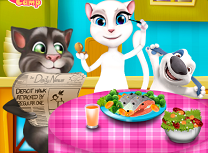 Tom si Angela Servesc Cina